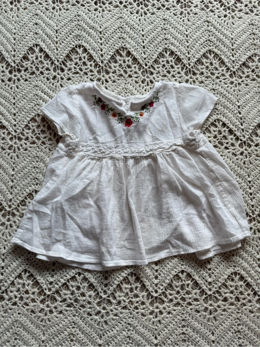Vintage Gymboree Olive Green 2T Girl Bundle Floral Embroidered Cute Summer